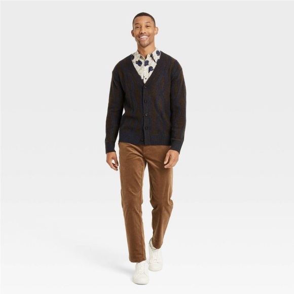 Houston White Adult Cable Cardigan - Navy Blue XXL new - Picture 3 of 6